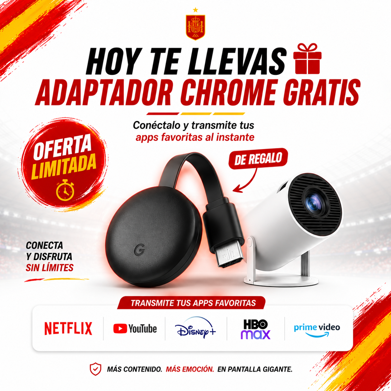 PROYECTOR PORTÁTIL + ENVÍO GRATIS + PAGO AL RECIBIR + REGALO EXCLUSIVO SOLO HOY 🔥