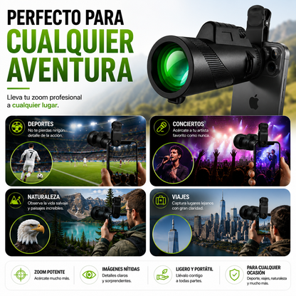 LENTE TELESCÓPICA HD + PAGO AL RECIBIR + OFERTA ESPECIAL SOLO HOY 🔥