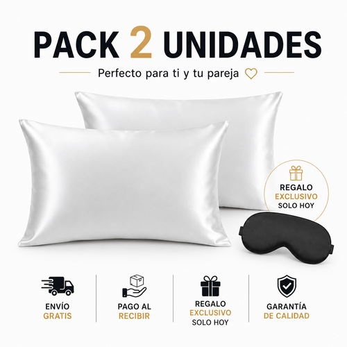 FUNDA DE SEDA PREMIUM + ENVÍO GRATIS + PAGO AL RECIBIR + REGALO EXCLUSIVO 🎁
