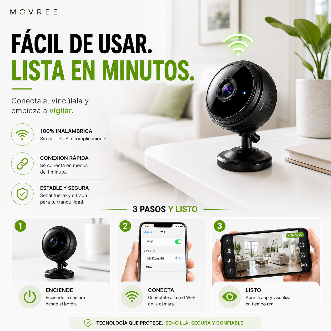 MINI CÁMARA ESPÍA + MINI GPS DE REGALO + ENVÍO GRATIS + PAGO AL RECIBIR 🔥