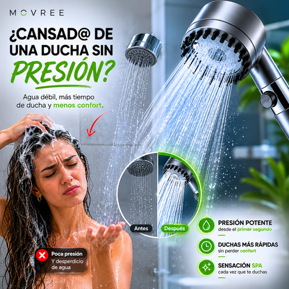 DUCHA DE ALTA PRESIÓN + KIT DE 3 FILTROS DE REGALO + ENVÍO GRATIS + PAGO AL RECIBIR 🔥