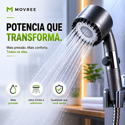 DUCHA DE ALTA PRESIÓN + KIT DE 3 FILTROS DE REGALO + ENVÍO GRATIS + PAGO AL RECIBIR 🔥