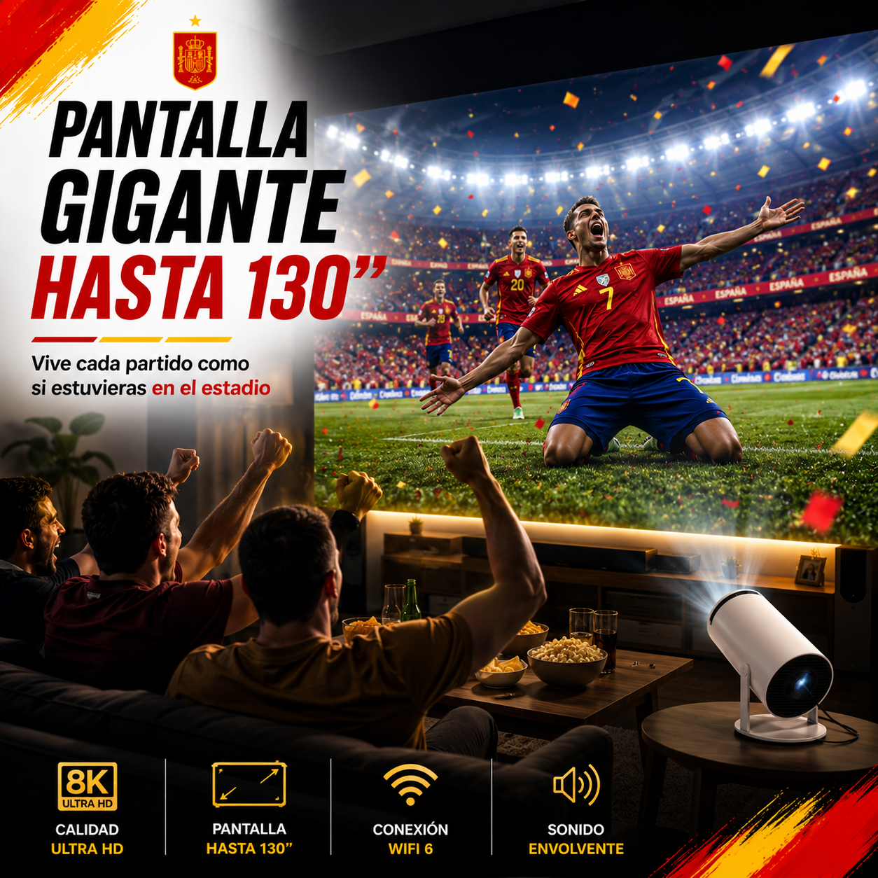 PROYECTOR PORTÁTIL + ENVÍO GRATIS + PAGO AL RECIBIR + REGALO EXCLUSIVO SOLO HOY 🔥