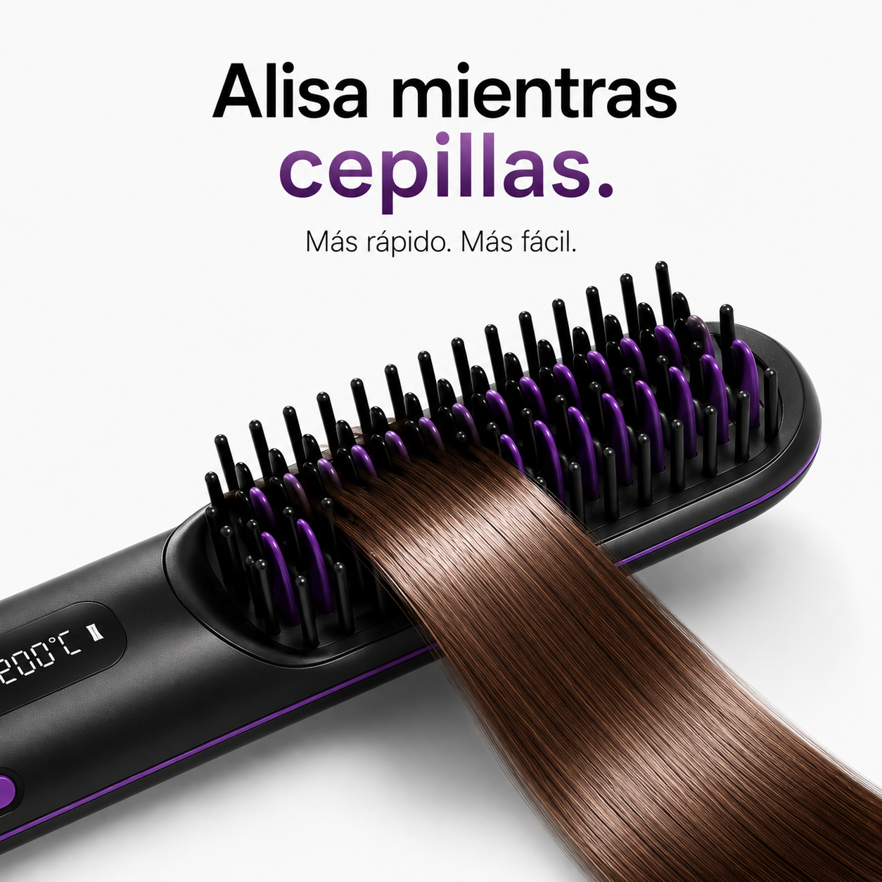 Cepillo Alisador Pelo (4 Colores)