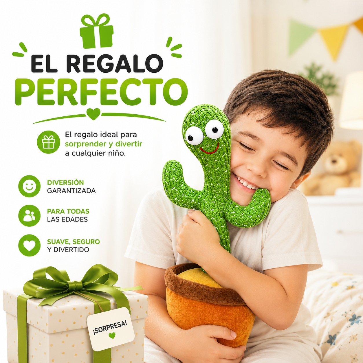CACTUS QUE HABLA Y BAILA + ENVÍO GRATIS + PAGO AL RECIBIR + SOLO HOY 🔥