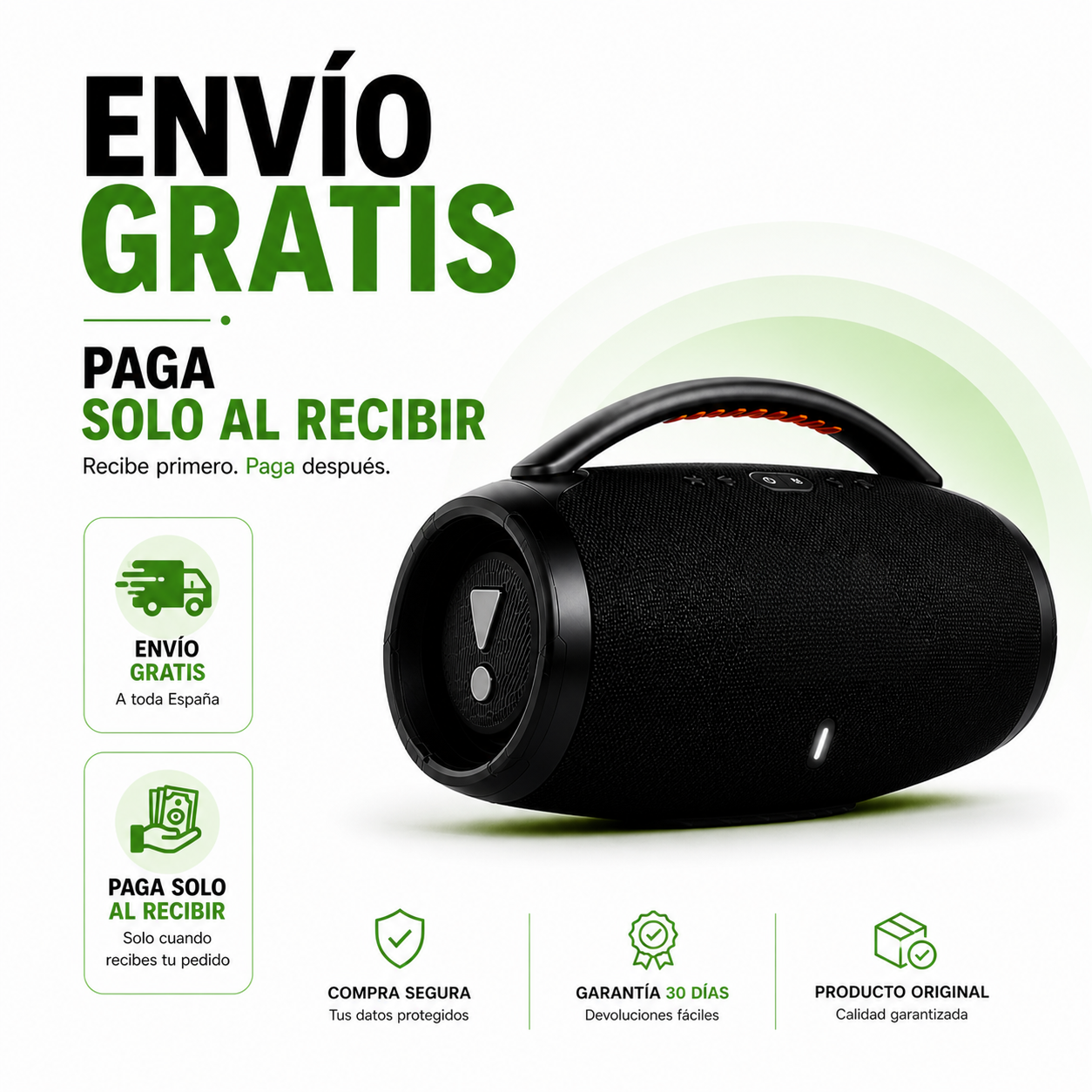 BOOMBOX 3 + ENVÍO GRATIS + PAGO AL RECIBIR + REGALO EXCLUSIVO SOLO HOY 🔥